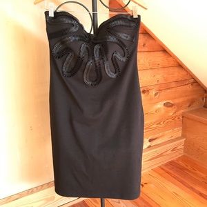 Kardasian Kollection Black Strapless Dress, EUC, L